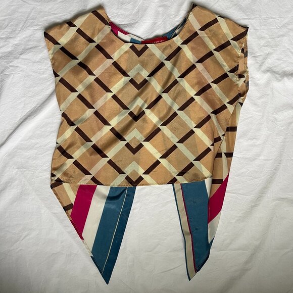Akira Chicago Red Label, split back top, size S, multi colored - Picture 1 of 4